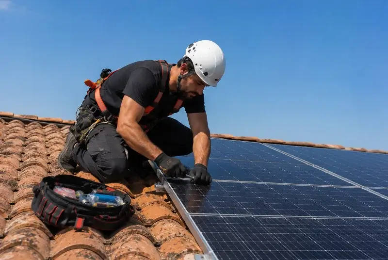 Maintenance et monitoring de panneaux solaires à Saint-Maxire